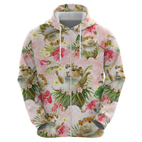 Hawaii Guinea Hula Pig Hoodie Funny Tropical Style LT05 - Polynesian Pride