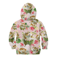 Hawaii Guinea Hula Pig Kid Hoodie Funny Tropical Style LT05 - Polynesian Pride