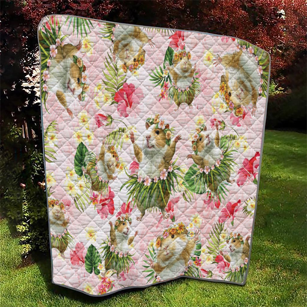 Hawaii Guinea Hula Pig Quilt Funny Tropical Style LT05 - Polynesian Pride