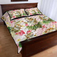 Hawaii Guinea Hula Pig Quilt Bed Set Funny Tropical Style LT05 - Polynesian Pride