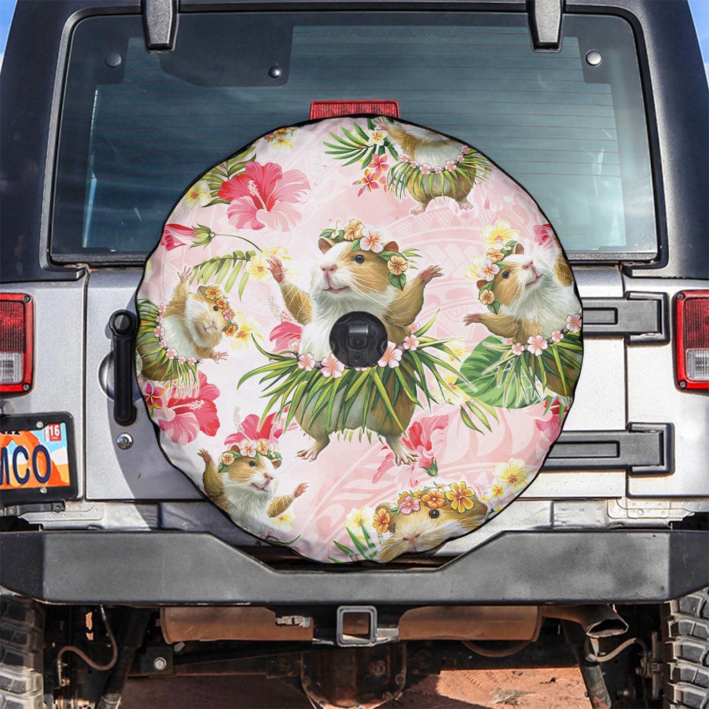Hawaii Guinea Hula Pig Spare Tire Cover Funny Tropical Style
