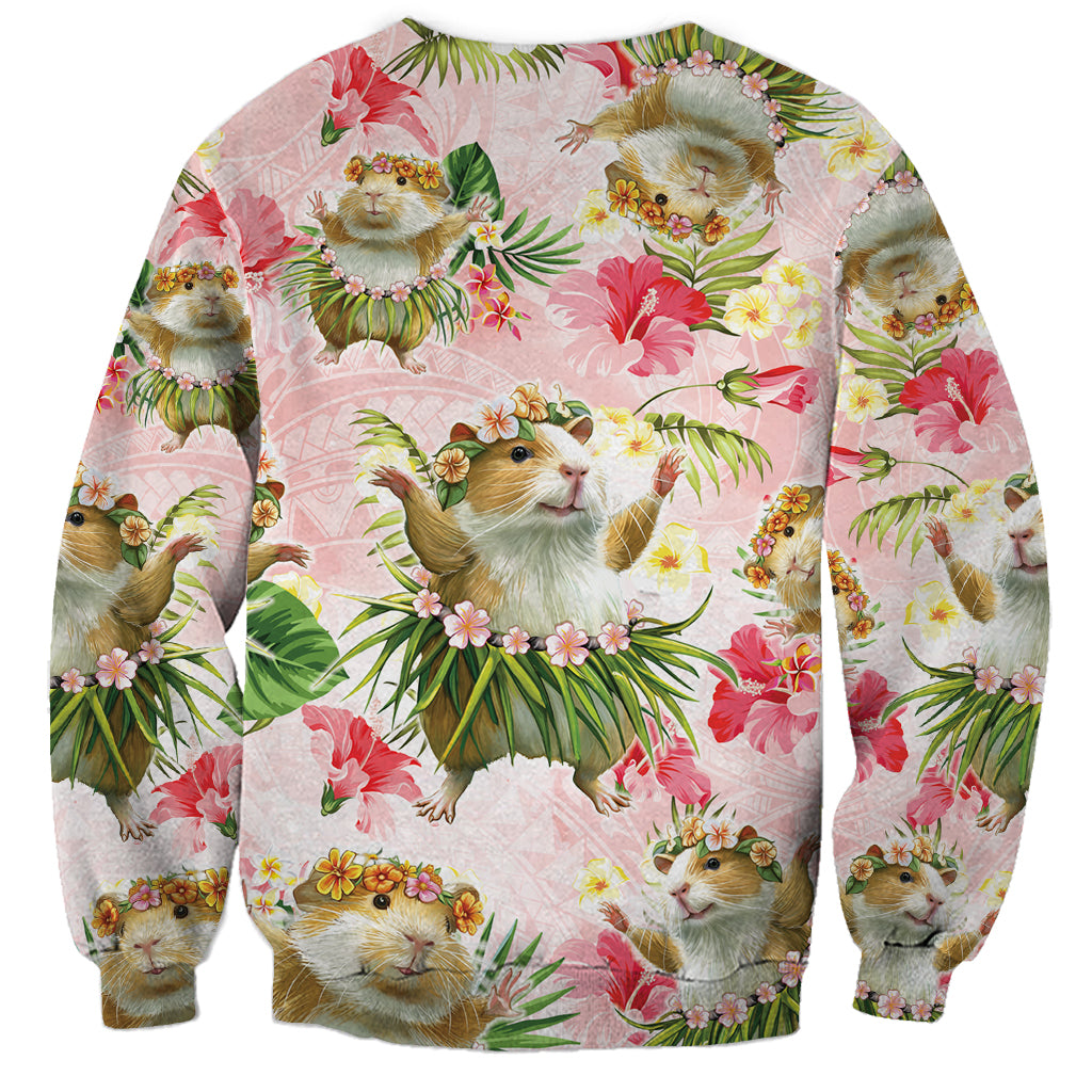 Hawaii Guinea Hula Pig Sweatshirt Funny Tropical Style LT05 - Polynesian Pride