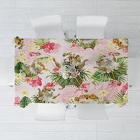 Hawaii Guinea Hula Pig Tablecloth Funny Tropical Style LT05 Pink - Polynesian Pride