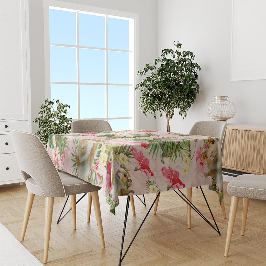 Hawaii Guinea Hula Pig Tablecloth Funny Tropical Style LT05 - Polynesian Pride