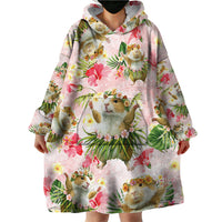 Hawaii Guinea Hula Pig Wearable Blanket Hoodie Funny Tropical Style LT05 - Polynesian Pride