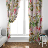 Hawaii Guinea Hula Pig Window Curtain Funny Tropical Style LT05 - Polynesian Pride