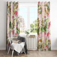 Hawaii Guinea Hula Pig Window Curtain Funny Tropical Style LT05 - Polynesian Pride