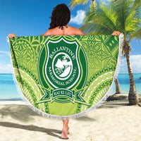 Ballantine Memorial School Beach Blanket With Fijian Tapa Pattern LT05 - Polynesian Pride