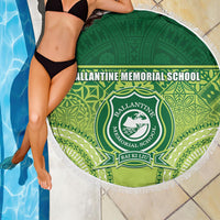 Ballantine Memorial School Beach Blanket With Fijian Tapa Pattern LT05 - Polynesian Pride