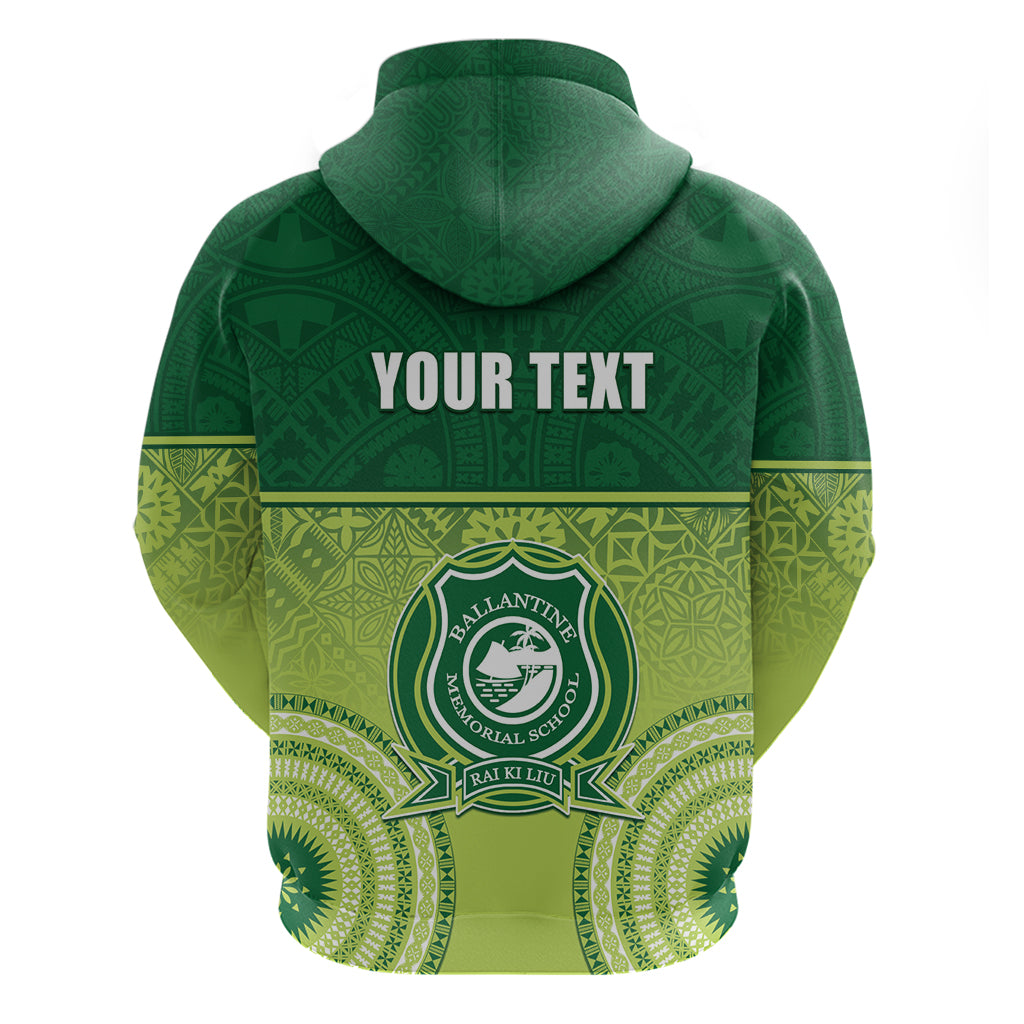Personalised Ballantine Memorial School Hoodie With Fijian Tapa Pattern LT05 - Polynesian Pride
