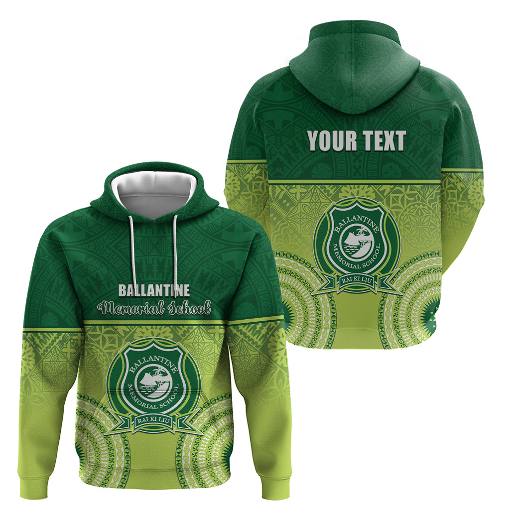 Personalised Ballantine Memorial School Hoodie With Fijian Tapa Pattern LT05 - Polynesian Pride
