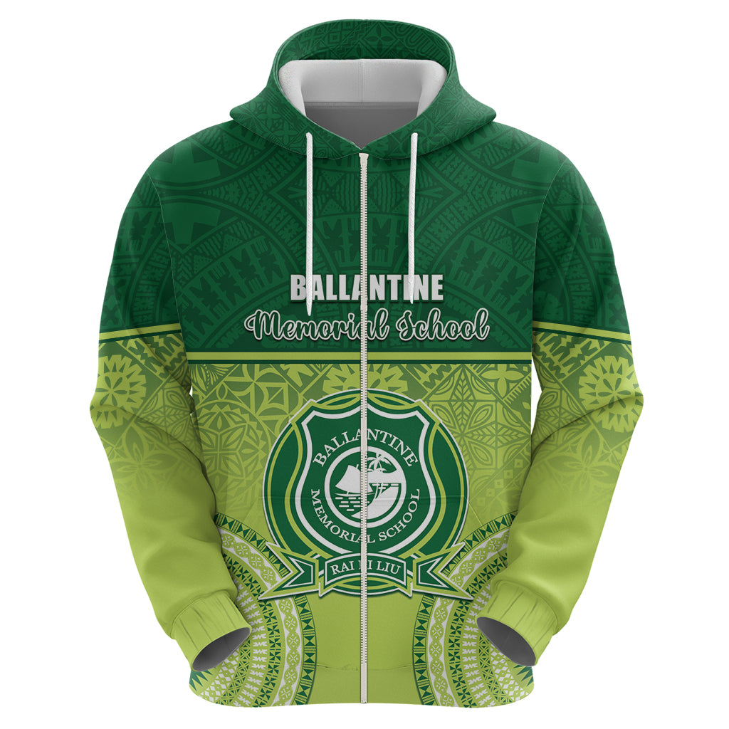 Personalised Ballantine Memorial School Hoodie With Fijian Tapa Pattern LT05 - Polynesian Pride