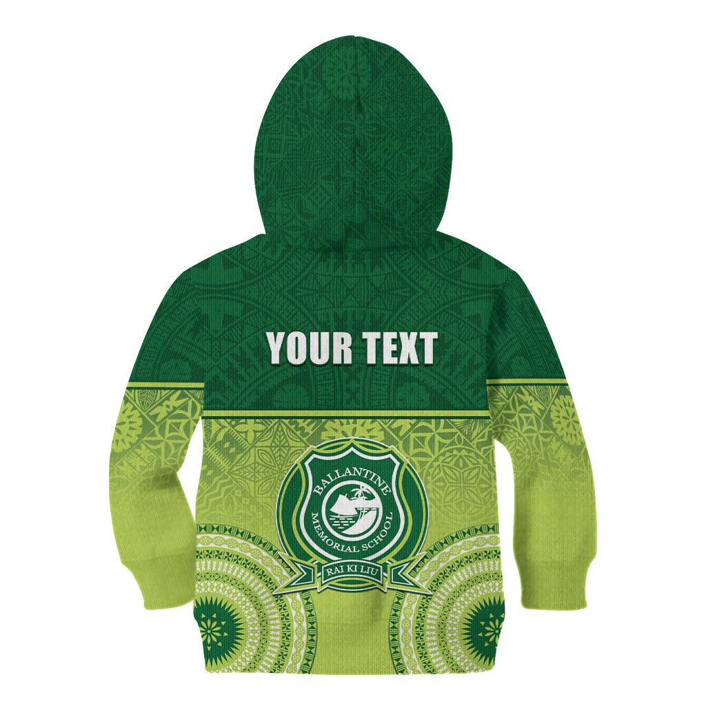 Personalised Ballantine Memorial School Kid Hoodie With Fijian Tapa Pattern LT05 - Polynesian Pride