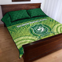 Ballantine Memorial School Quilt Bed Set With Fijian Tapa Pattern LT05 - Polynesian Pride