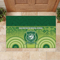Ballantine Memorial School Rubber Doormat With Fijian Tapa Pattern LT05 - Polynesian Pride