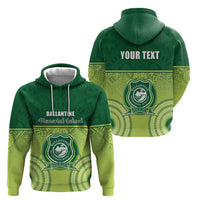 Personalised Ballantine Memorial School Zip Hoodie With Fijian Tapa Pattern LT05 - Polynesian Pride