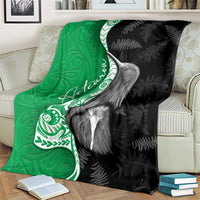 New Zealand Aotearoa Blanket Kiwi Fern Maori Pattern Green Version LT05 - Polynesian Pride