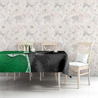 New Zealand Aotearoa Tablecloth Kiwi Fern Maori Pattern Green Version LT05 - Polynesian Pride