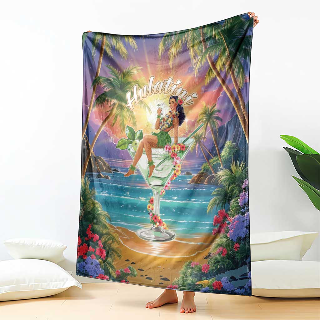 Aloha Hawaii Blanket Hula Martini Tropical Vibes LT05 - Polynesian Pride