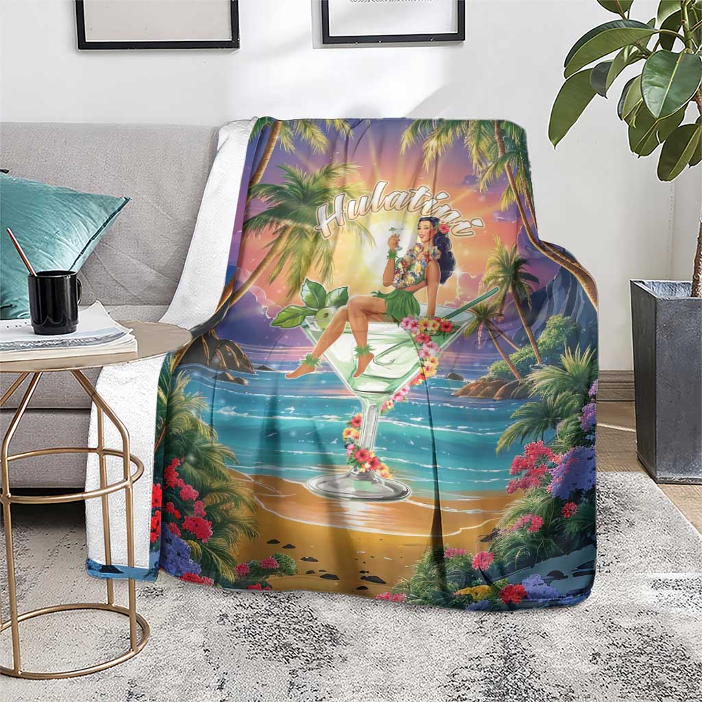 Aloha Hawaii Blanket Hula Martini Tropical Vibes LT05 - Polynesian Pride