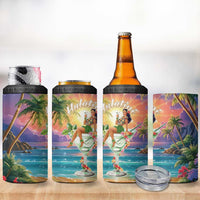 Aloha Hawaii 4 in 1 Can Cooler Tumbler Hula Martini Tropical Vibes LT05 - Polynesian Pride