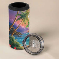 Aloha Hawaii 4 in 1 Can Cooler Tumbler Hula Martini Tropical Vibes LT05 - Polynesian Pride