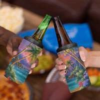 Aloha Hawaii 4 in 1 Can Cooler Tumbler Hula Martini Tropical Vibes LT05 - Polynesian Pride