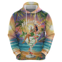 Aloha Hawaii Hoodie Hula Martini Tropical Vibes LT05 - Polynesian Pride