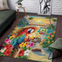 Hawaii Parrot Area Rug Im Not Waiting Till 5 Oclock LT05 Colorful - Polynesian Pride
