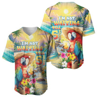 Hawaii Parrot Baseball Jersey Im Not Waiting Till 5 Oclock LT05 - Polynesian Pride