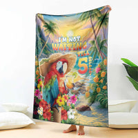 Hawaii Parrot Blanket Im Not Waiting Till 5 Oclock LT05 - Polynesian Pride