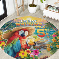 Hawaii Parrot Round Carpet Im Not Waiting Till 5 Oclock LT05 Colorful - Polynesian Pride