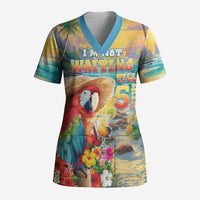 Hawaii Parrot Scrub Top Im Not Waiting Till 5 Oclock LT05 Adult Colorful - Polynesian Pride