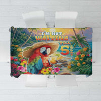 Hawaii Parrot Tablecloth Im Not Waiting Till 5 Oclock LT05 Colorful - Polynesian Pride