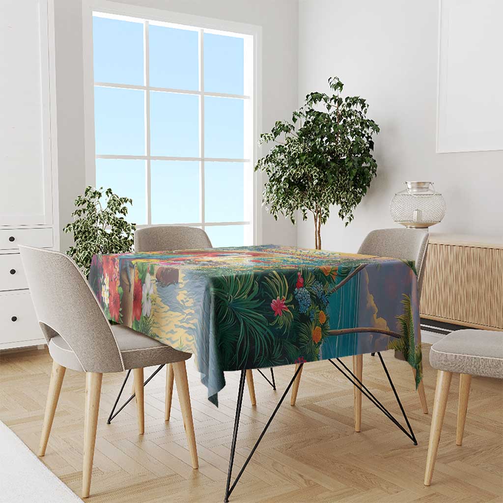 Hawaii Parrot Tablecloth Im Not Waiting Till 5 Oclock LT05 - Polynesian Pride