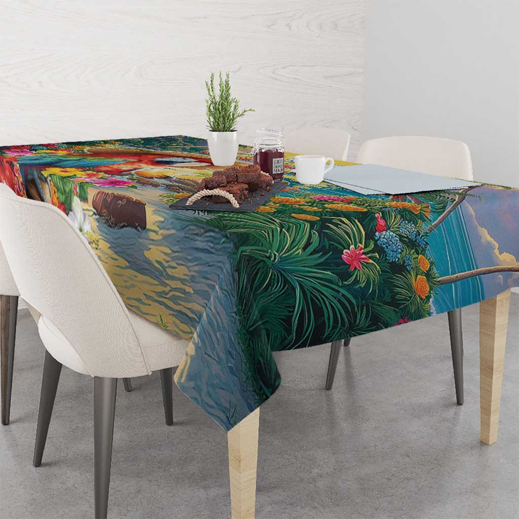 Hawaii Parrot Tablecloth Im Not Waiting Till 5 Oclock LT05 - Polynesian Pride