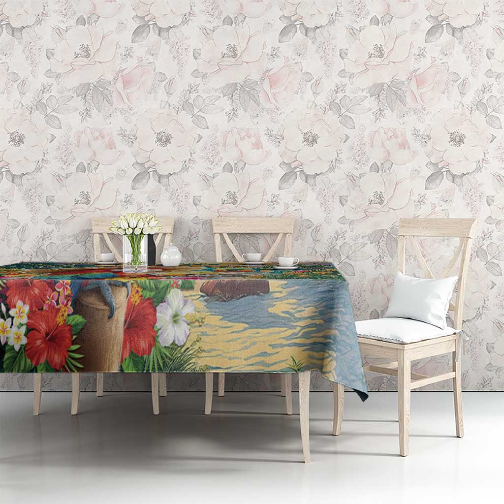 Hawaii Parrot Tablecloth Im Not Waiting Till 5 Oclock LT05 - Polynesian Pride