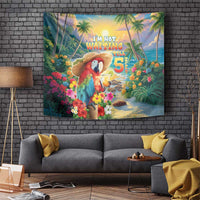Hawaii Parrot Tapestry Im Not Waiting Till 5 Oclock LT05 Colorful - Polynesian Pride