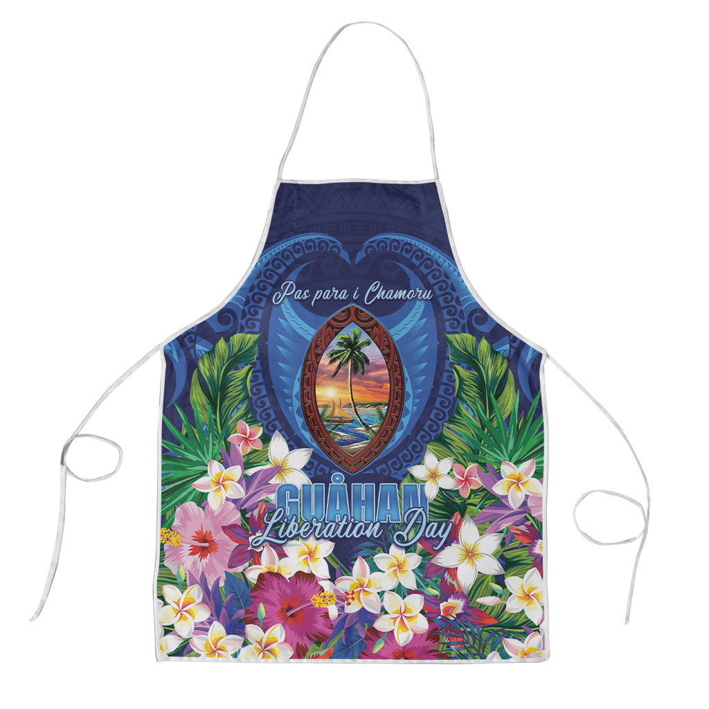 Guam Liberation Day Apron Pas Para I Chamoru LT05 Navy - Polynesian Pride