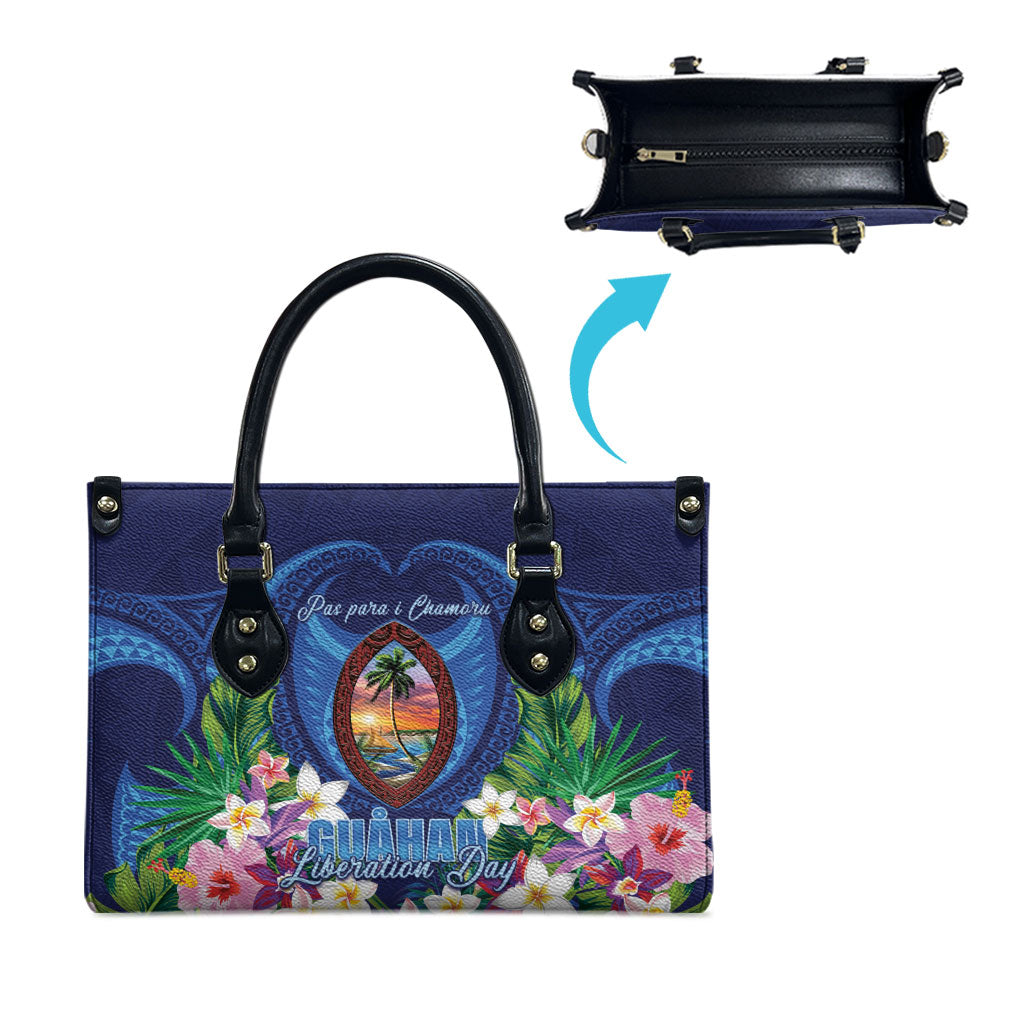 Guam Liberation Day Leather Bag Pas Para I Chamoru LT05 - Polynesian Pride