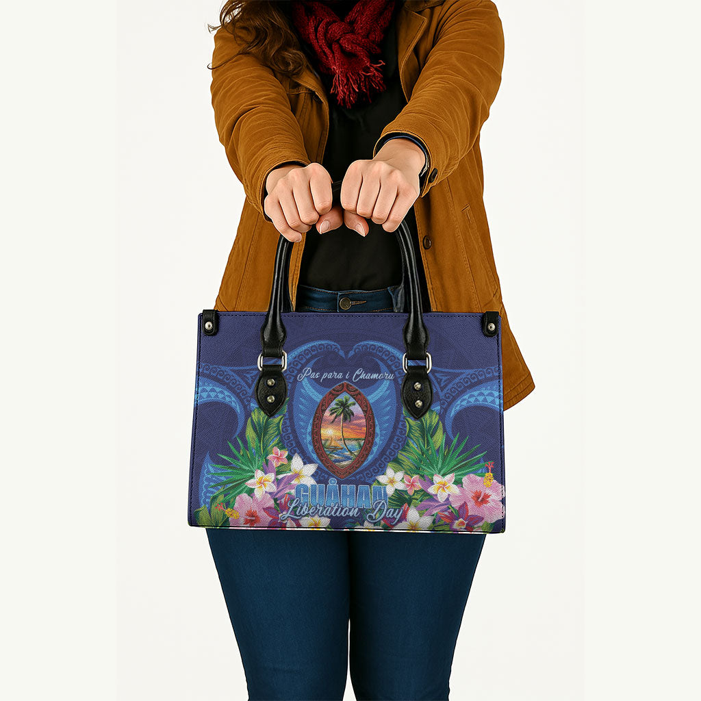 Guam Liberation Day Leather Bag Pas Para I Chamoru LT05 - Polynesian Pride