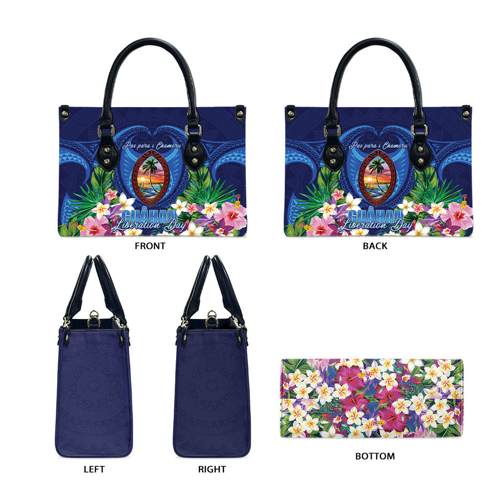 Guam Liberation Day Leather Bag Pas Para I Chamoru LT05 - Polynesian Pride