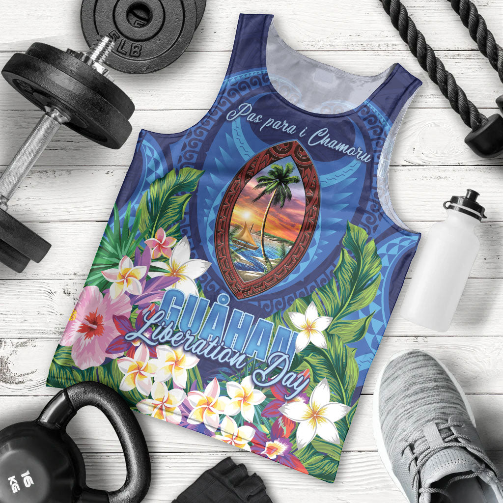 Guam Liberation Day Men Tank Top Pas Para I Chamoru LT05 - Polynesian Pride