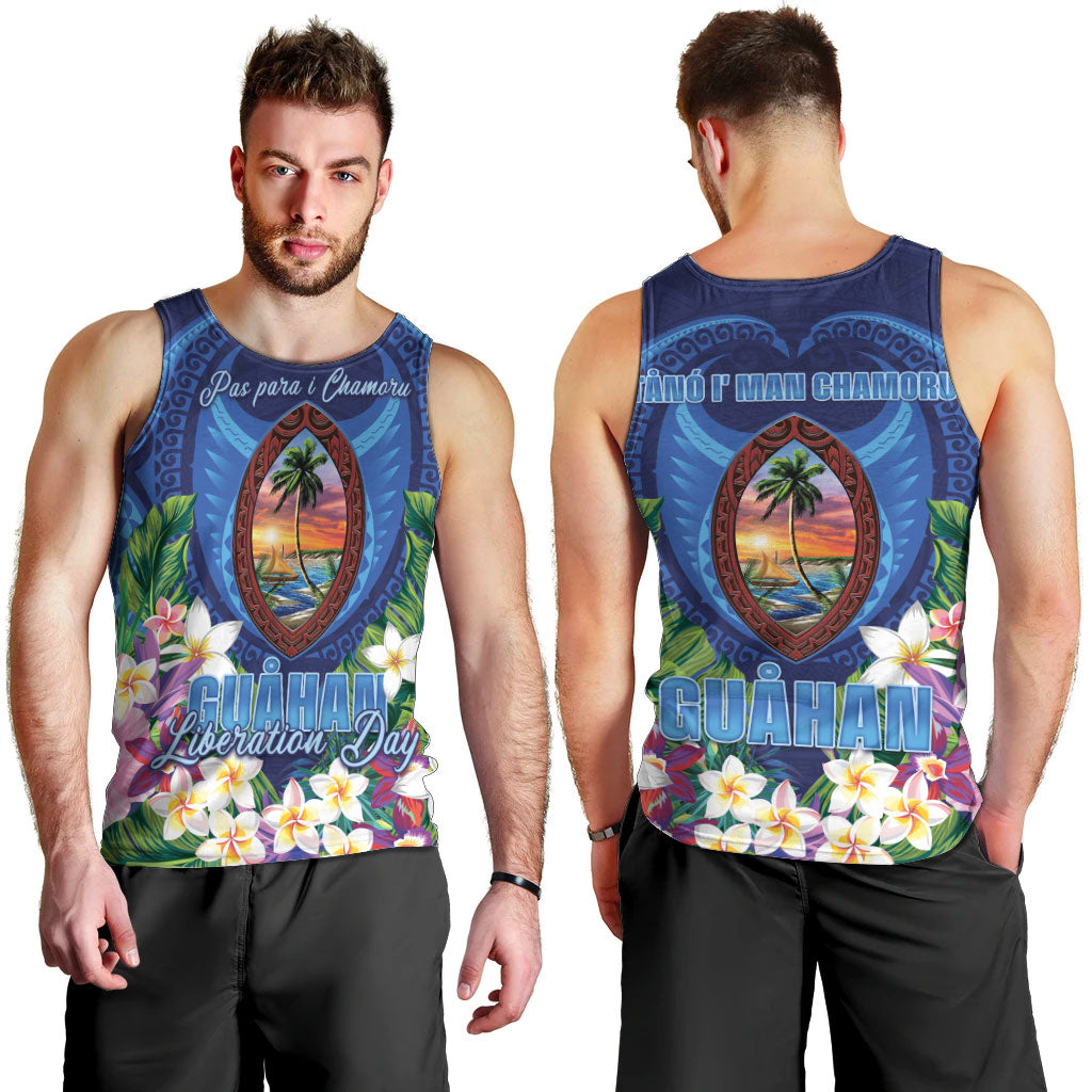 Guam Liberation Day Men Tank Top Pas Para I Chamoru LT05 - Polynesian Pride