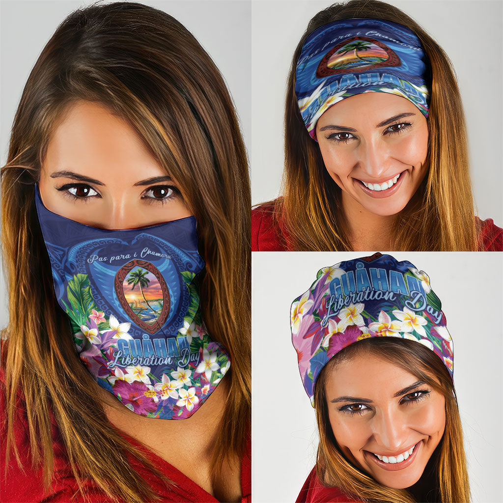 Guam Liberation Day Neck Gaiter Pas Para I Chamoru LT05 - Polynesian Pride