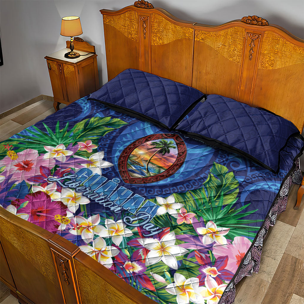 Guam Liberation Day Quilt Bed Set Pas Para I Chamoru LT05 - Polynesian Pride