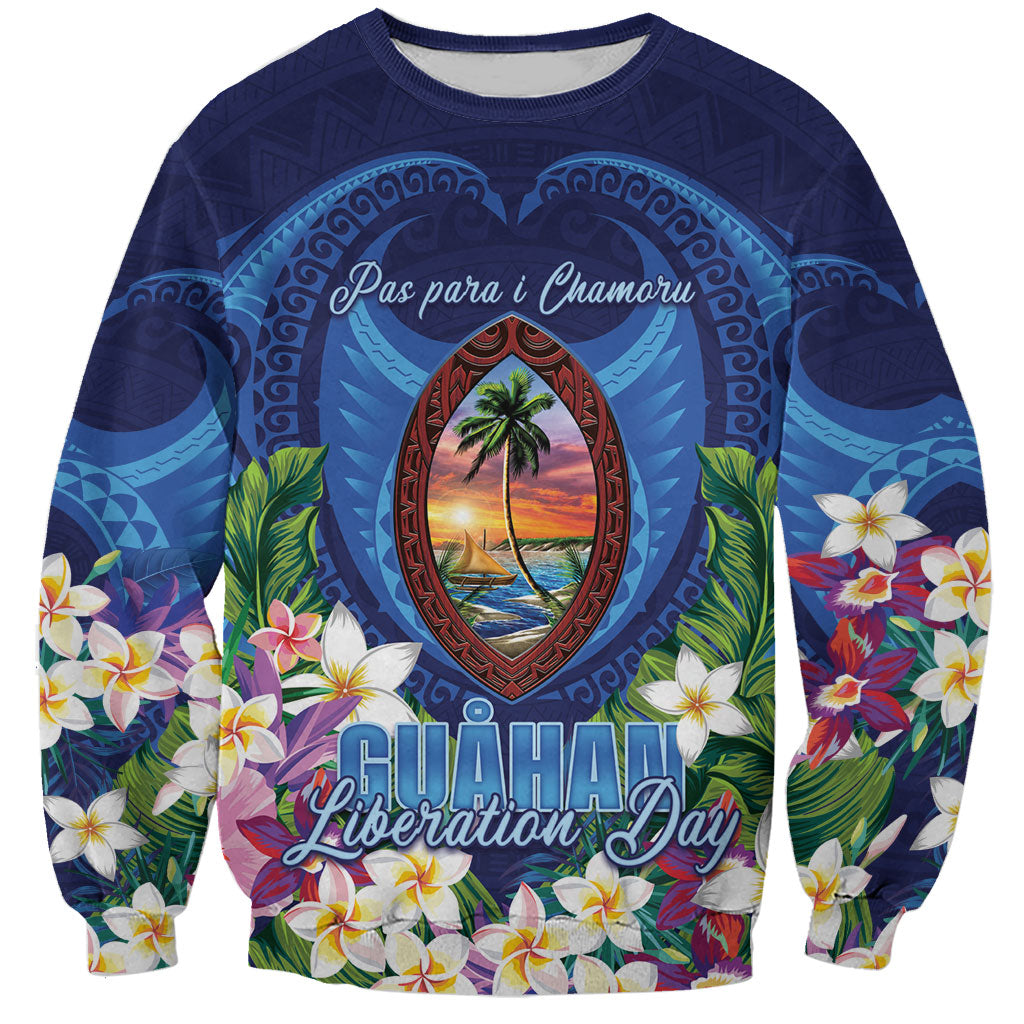 Guam Liberation Day Sweatshirt Pas Para I Chamoru LT05 Unisex Navy - Polynesian Pride