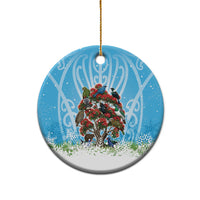 New Zealand Birds Christmas Ceramic Ornament Pohutukawa Xmas Tree LT05 - Polynesian Pride