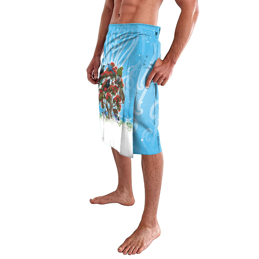 New Zealand Birds Christmas Lavalava Pohutukawa Xmas Tree LT05 - Polynesian Pride
