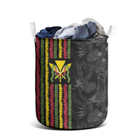 Hawaii Lei Kanaka Maoli Flag Laundry Basket Tropical Vibes LT05 - Polynesian Pride